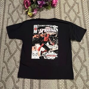 Marvel Black Short Sleeve Tee Boys Size 14/16